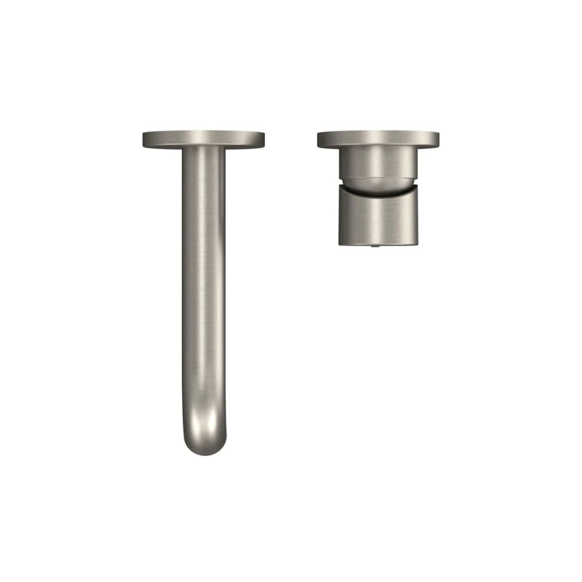 TOTO GF Brushed Nickel 1.2 GPM Single-Handle Short Wall-Mounted Bathroom Sink Faucet With Comfort Glide