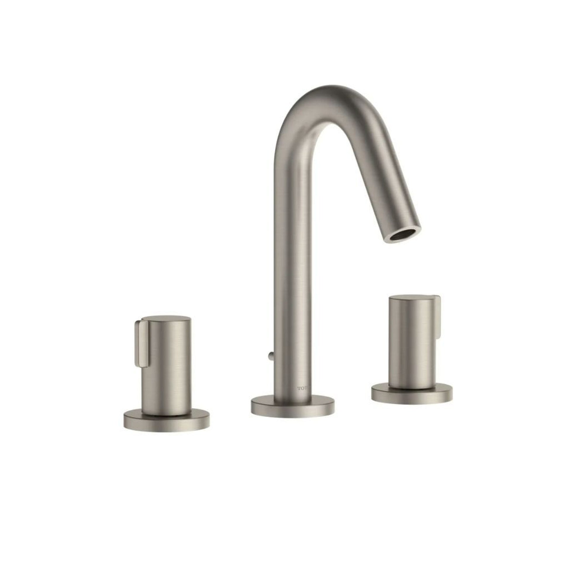 TOTO GF Brushed Nickel 1.2 GPM Two-Handle Widespread Bathroom Sink Faucet With Drain Assembly