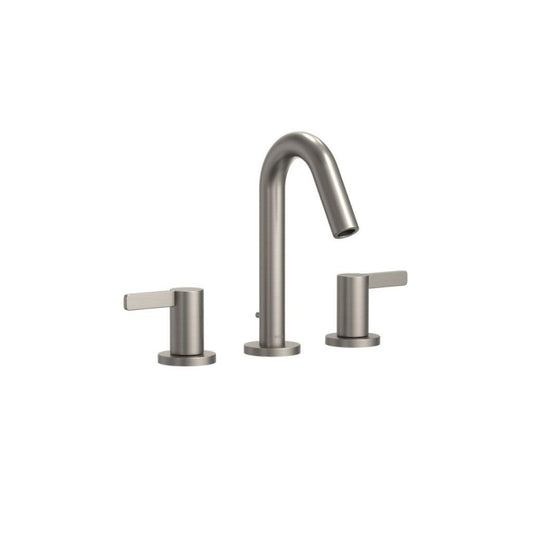 TOTO GF Brushed Nickel 1.2 GPM Two-Handle Widespread Lever Handle Bathroom Sink Faucet With Drain Assembly