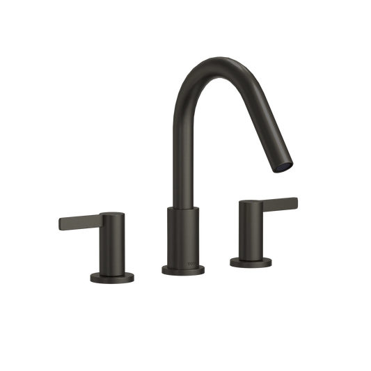 TOTO GF Matte Black Three-Hole Roman Tub Filler Trim