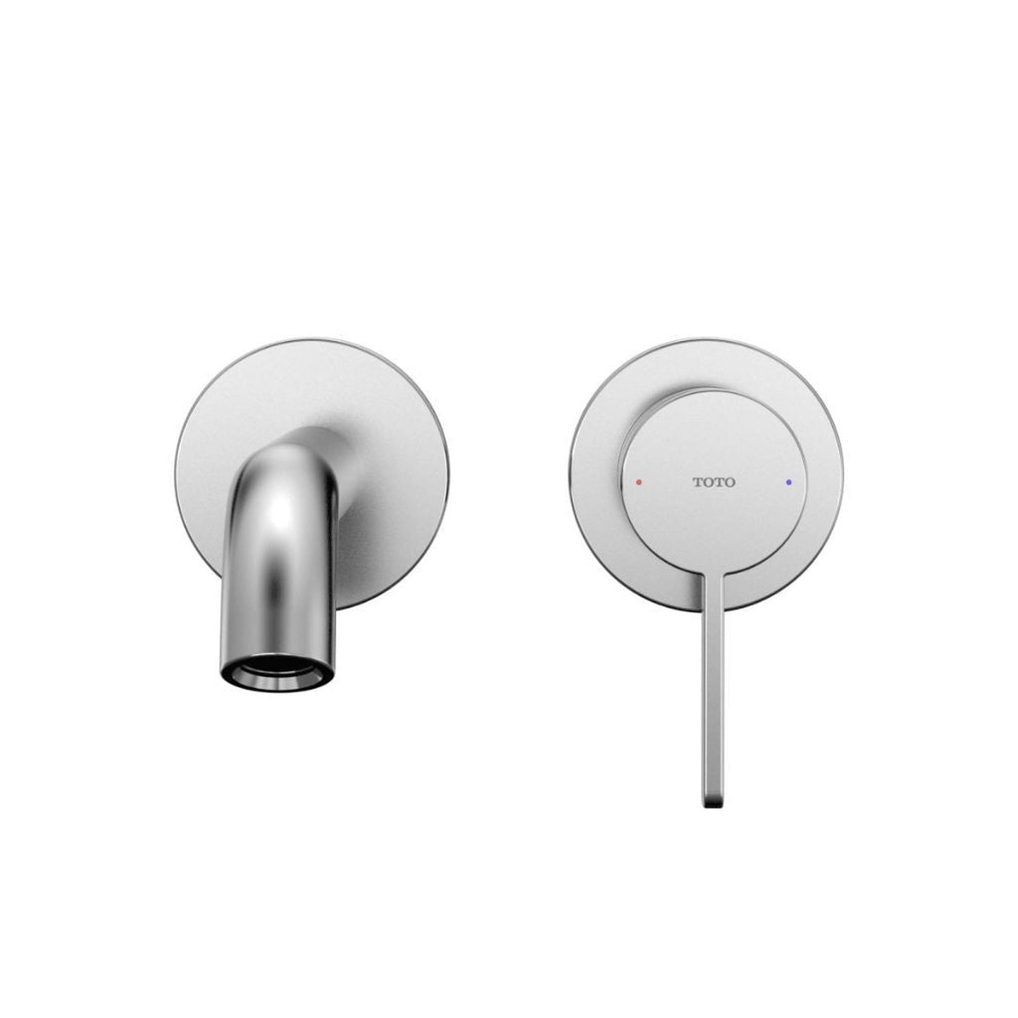 TOTO GF Polished Chrome 1.2 GPM Single-Handle Long Wall-Mounted Bathroom Sink Faucet With Comfort Glide