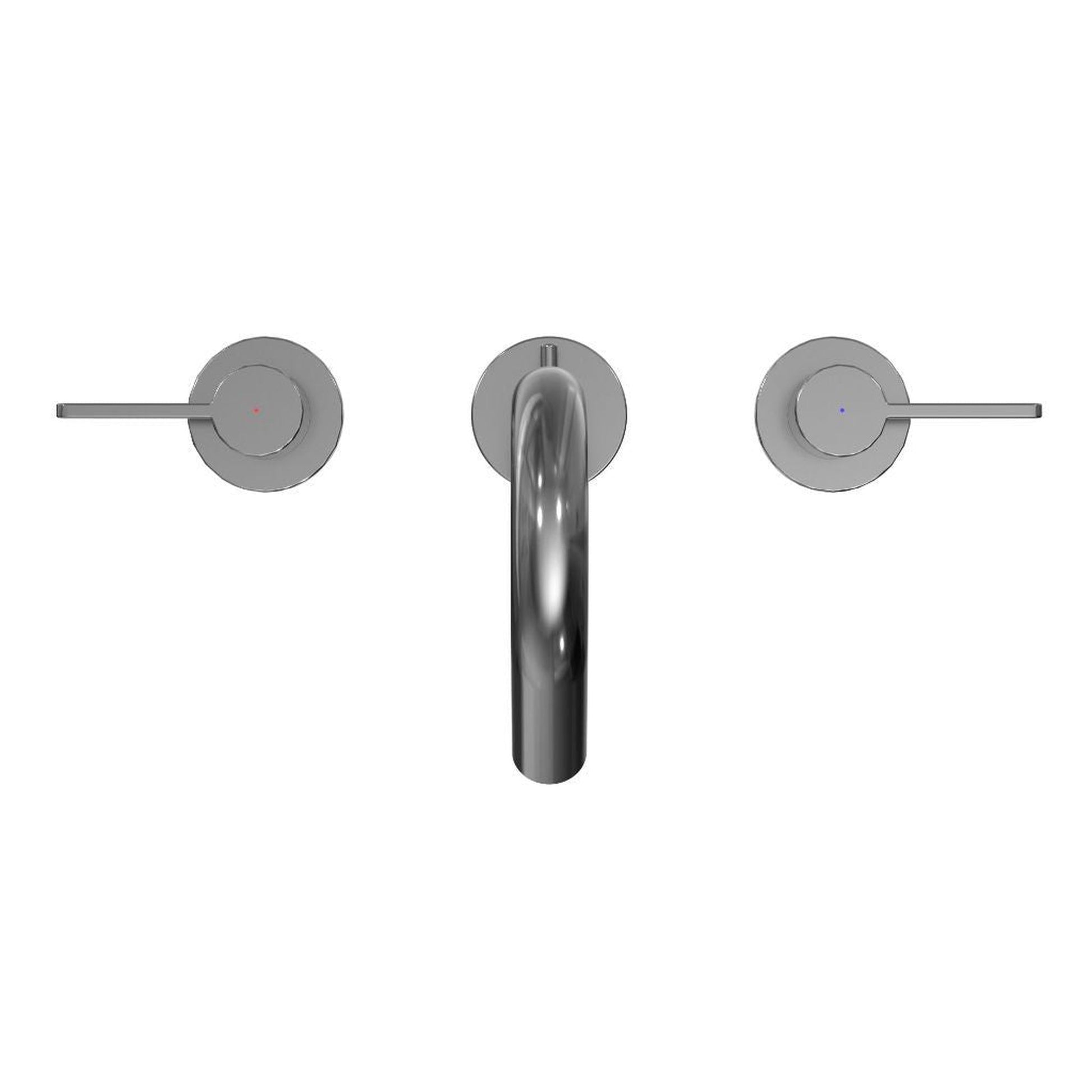 TOTO GF Polished Chrome 1.2 GPM Two-Handle Widespread Lever Handle Bathroom Sink Faucet With Drain Assembly