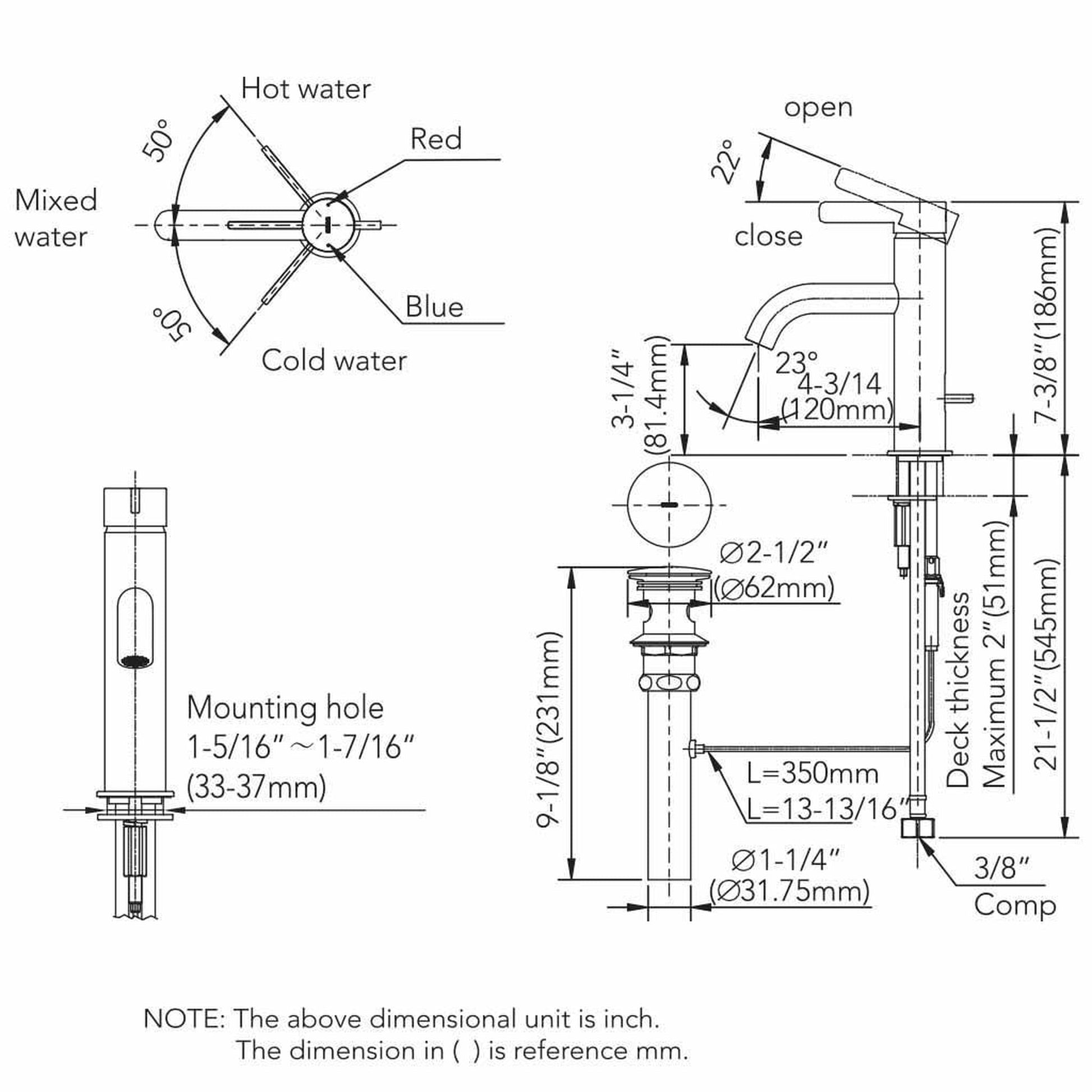 TOTO GF Polished French Gold 1.2 GPM Single-Handle Bathroom Sink Faucet With Comfort Glide