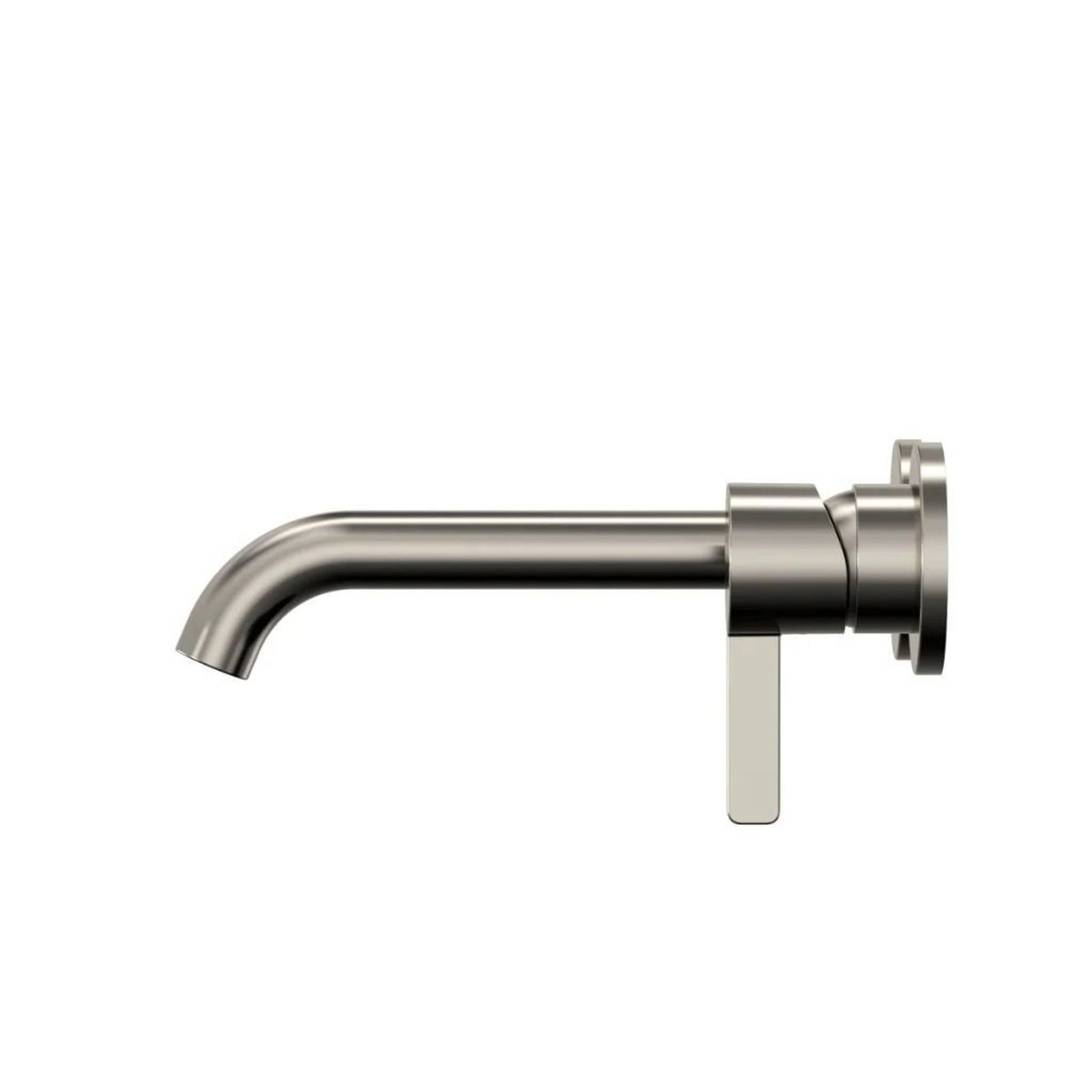 TOTO GF Polished Nickel 1.2 GPM Single-Handle Long Wall-Mounted Bathroom Sink Faucet With Comfort Glide