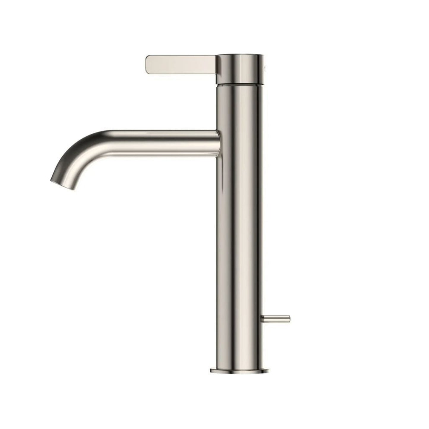 TOTO GF Polished Nickel 1.2 GPM Single-Handle Semi-Vessel Bathroom Sink Faucet With Comfort Glide