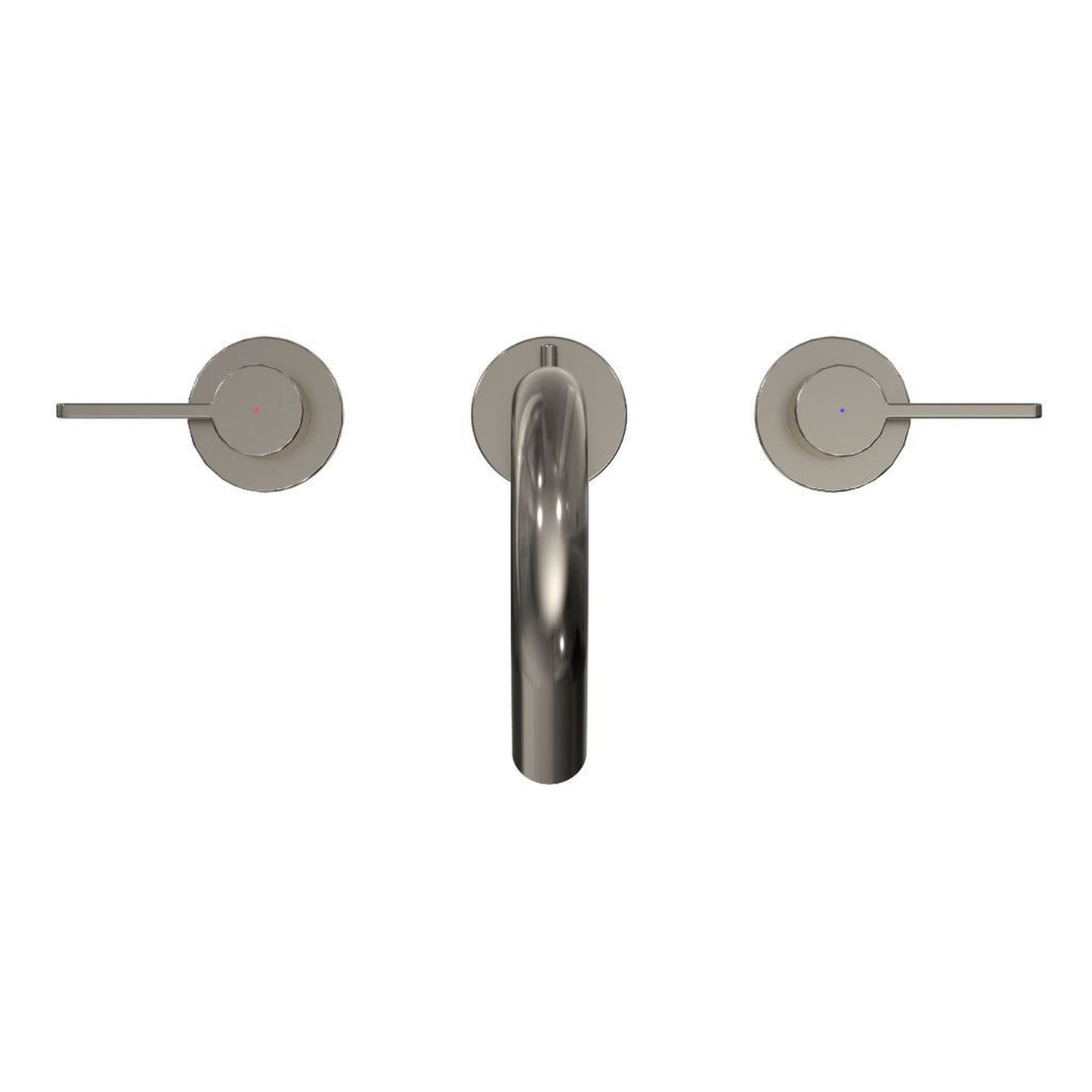 TOTO GF Polished Nickel 1.2 GPM Two-Handle Widespread Lever Handle Bathroom Sink Faucet With Drain Assembly