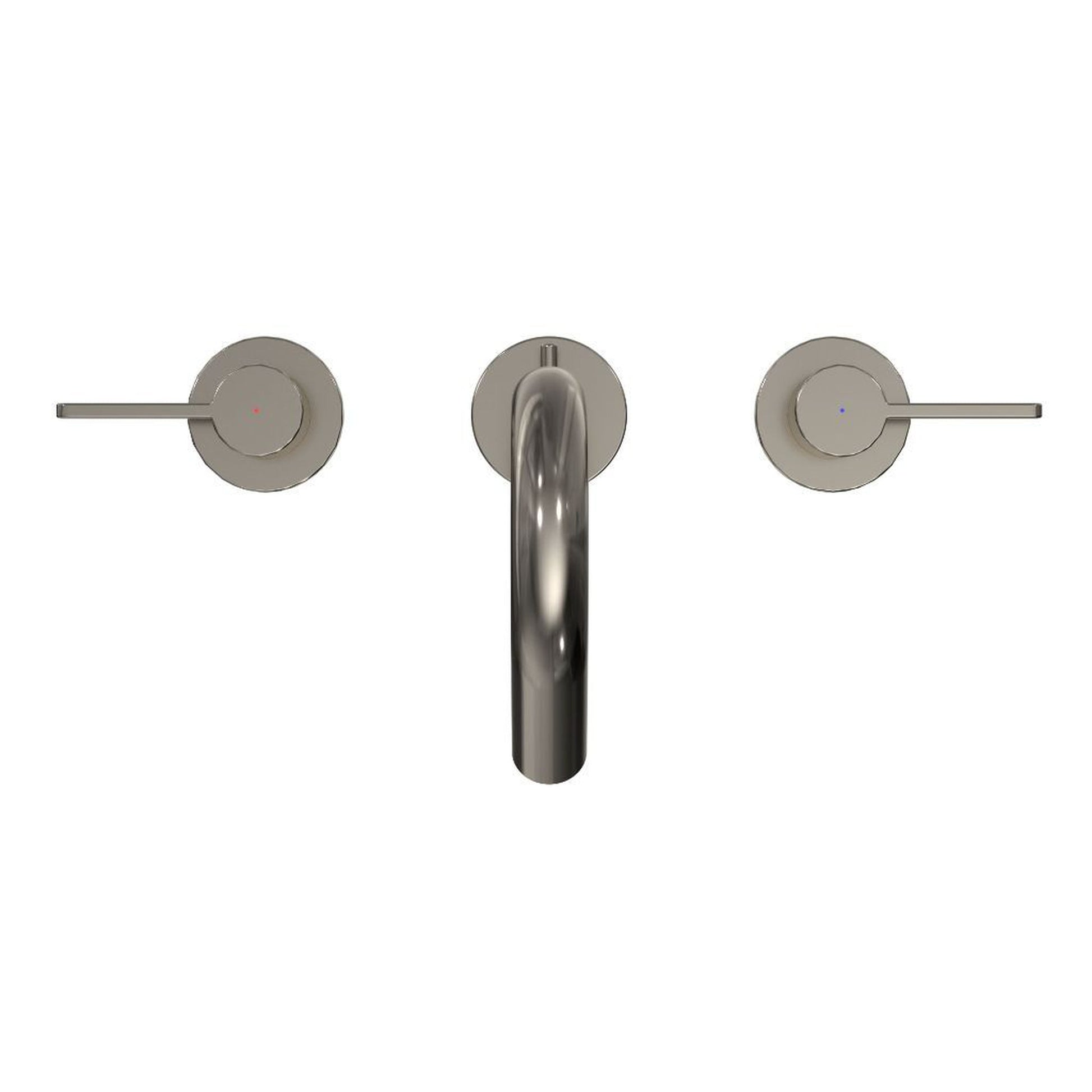 TOTO GF Polished Nickel 1.2 GPM Two-Handle Widespread Lever Handle Bathroom Sink Faucet With Drain Assembly