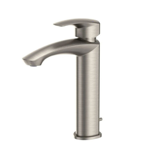 TOTO GM 1.2 GPM Brushed Nickel Single-Handle Semi-Vessel Bathroom Sink Faucet With Comfort Glide