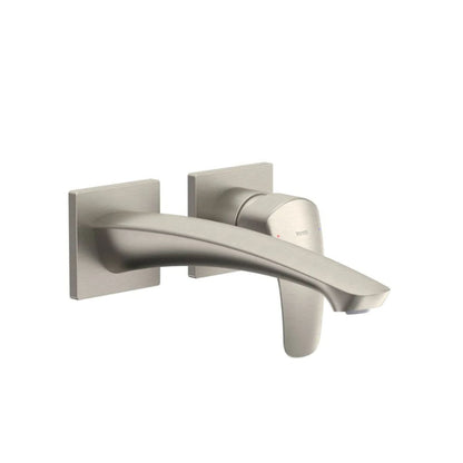 TOTO GM 1.2 GPM Brushed Nickel Single-Handle Wall-Mounted Long Bathroom Sink Faucet With Comfort Glide