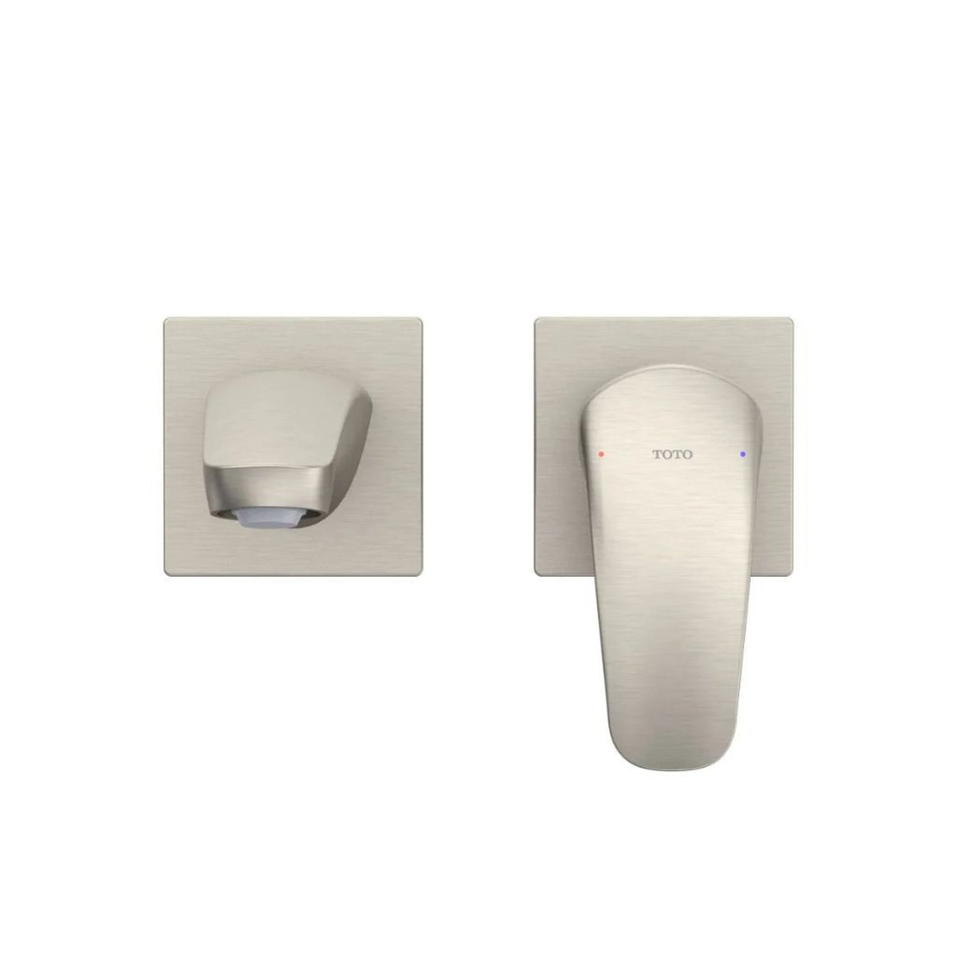 TOTO GM 1.2 GPM Brushed Nickel Single-Handle Wall-Mounted Short Bathroom Sink Faucet With Comfort Glide