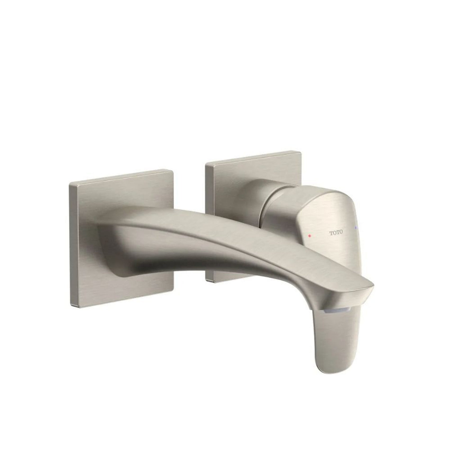 TOTO GM 1.2 GPM Brushed Nickel Single-Handle Wall-Mounted Short Bathroom Sink Faucet With Comfort Glide