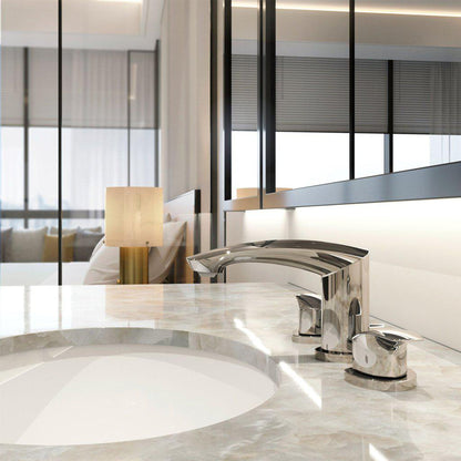 TOTO GM 1.2 GPM Polished Chrome Two-Handle Widespread Bathroom Sink Faucet With Drain Assembly