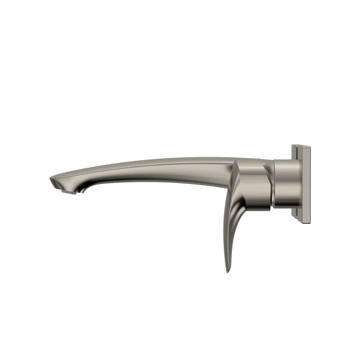TOTO GM 1.2 GPM Polished Nickel Single-Handle Wall-Mounted Long Bathroom Sink Faucet With Comfort Glide