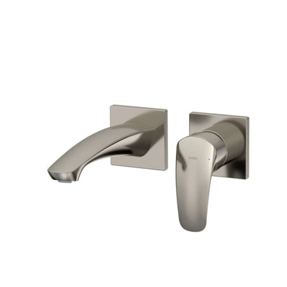 TOTO GM 1.2 GPM Polished Nickel Single-Handle Wall-Mounted Short Bathroom Sink Faucet With Comfort Glide