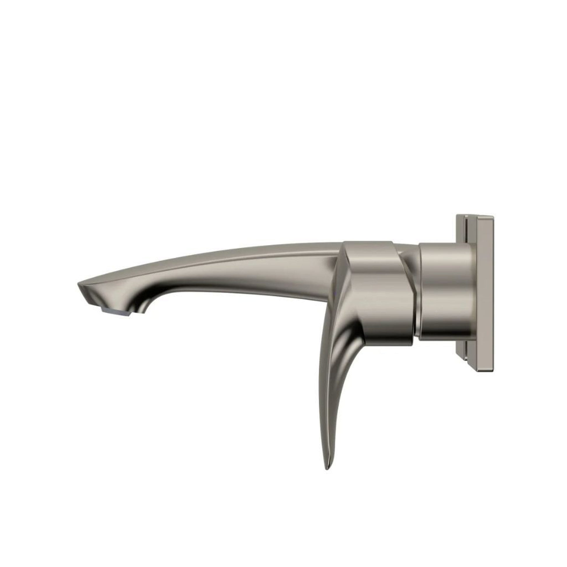 TOTO GM 1.2 GPM Polished Nickel Single-Handle Wall-Mounted Short Bathroom Sink Faucet With Comfort Glide