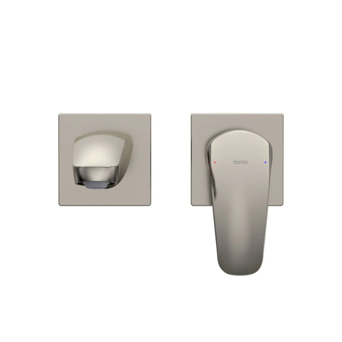 TOTO GM 1.2 GPM Polished Nickel Single-Handle Wall-Mounted Short Bathroom Sink Faucet With Comfort Glide