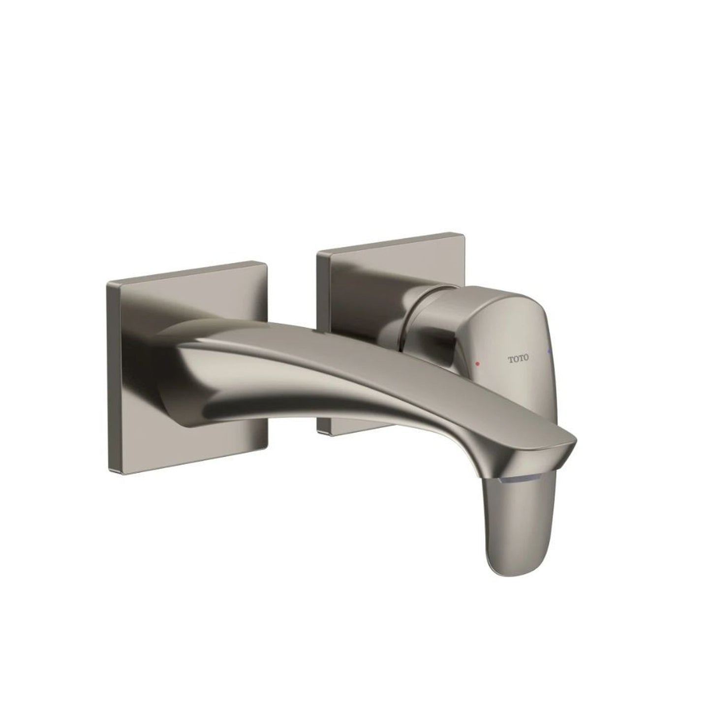 TOTO GM 1.2 GPM Polished Nickel Single-Handle Wall-Mounted Short Bathroom Sink Faucet With Comfort Glide