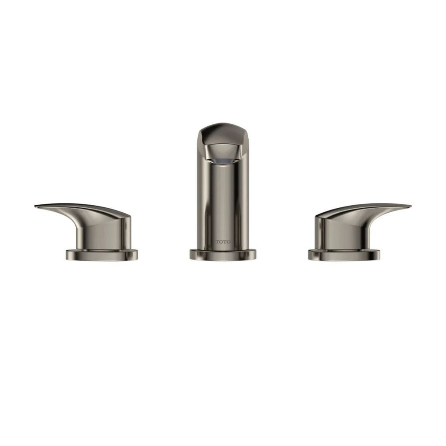 TOTO GM 1.2 GPM Polished Nickel Two-Handle Widespread Bathroom Sink Faucet With Drain Assembly
