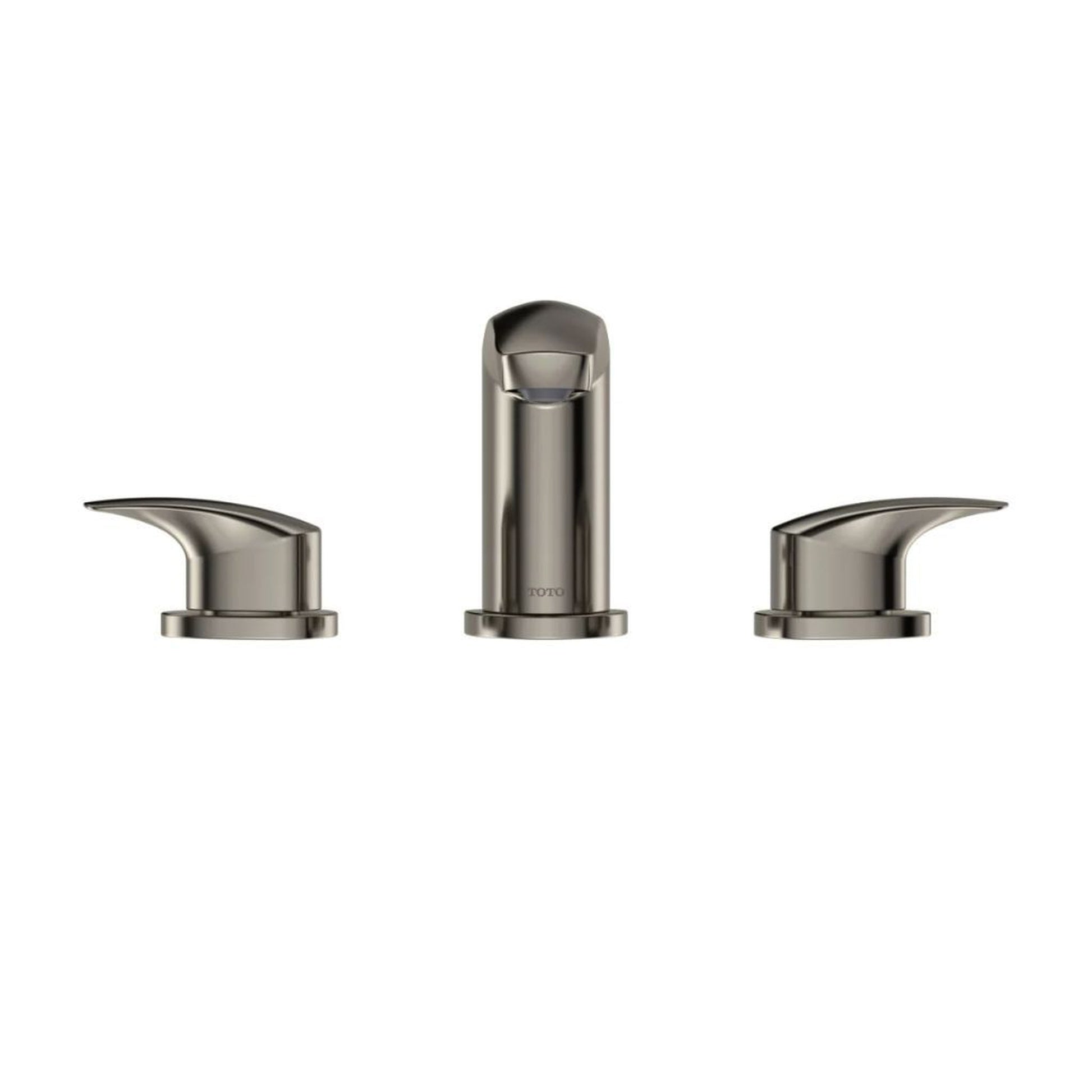 TOTO GM 1.2 GPM Polished Nickel Two-Handle Widespread Bathroom Sink Faucet With Drain Assembly