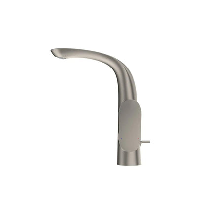 TOTO GO 1.2 GPM Brushed Nickel Single-Hole Side Handle Bathroom Sink Faucet With Comfort Glide