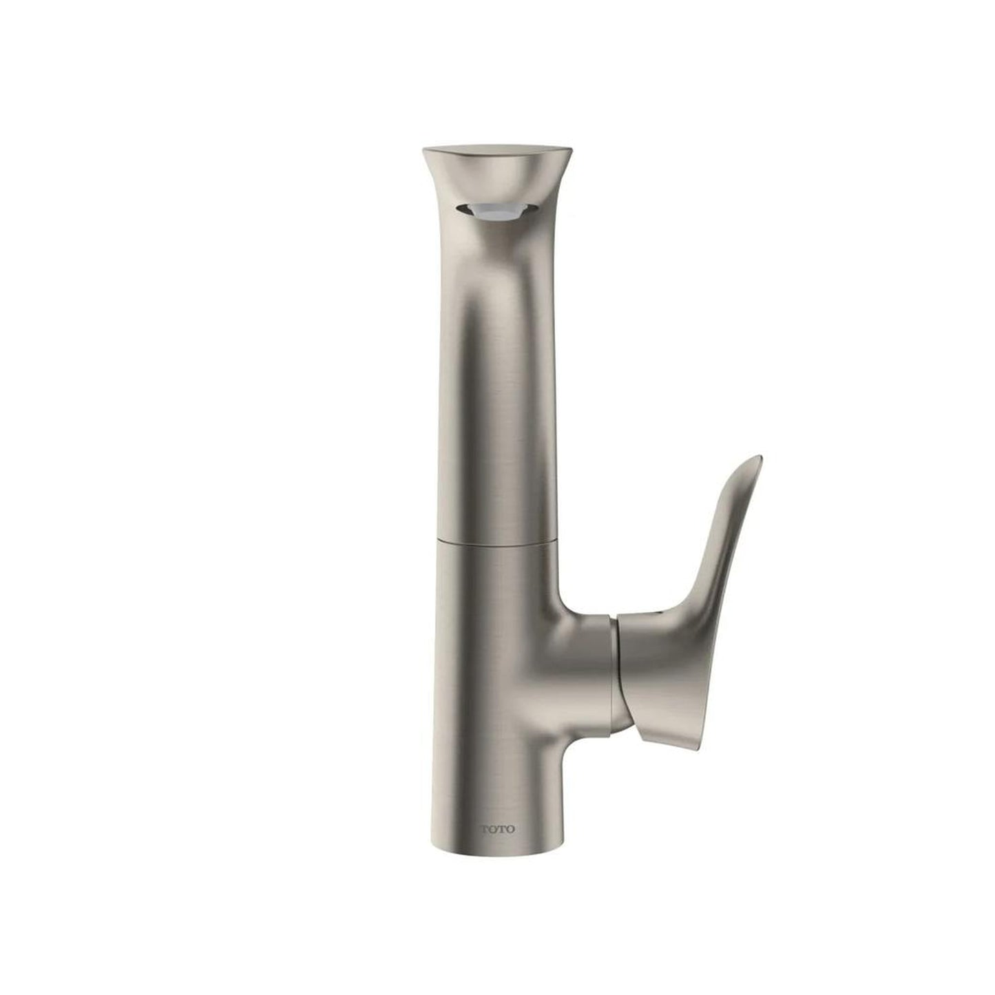 TOTO GO 1.2 GPM Brushed Nickel Single-Hole Side Handle Bathroom Sink Faucet With Comfort Glide