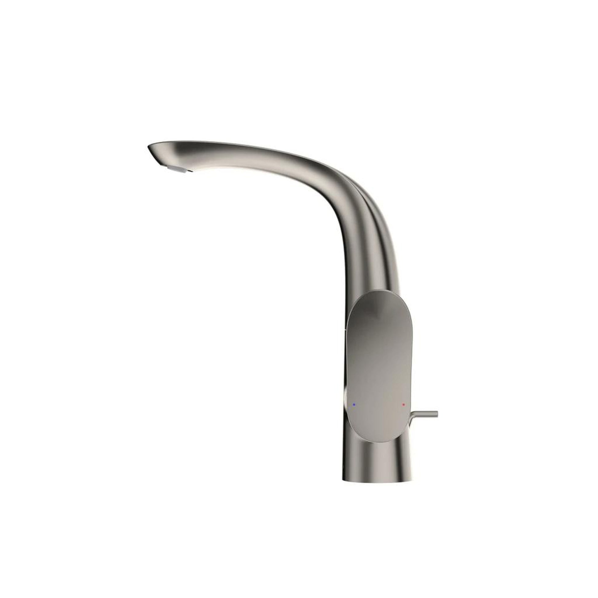 TOTO GO 1.2 GPM Polished Nickel Single-Hole Side Handle Bathroom Sink Faucet With Comfort Glide