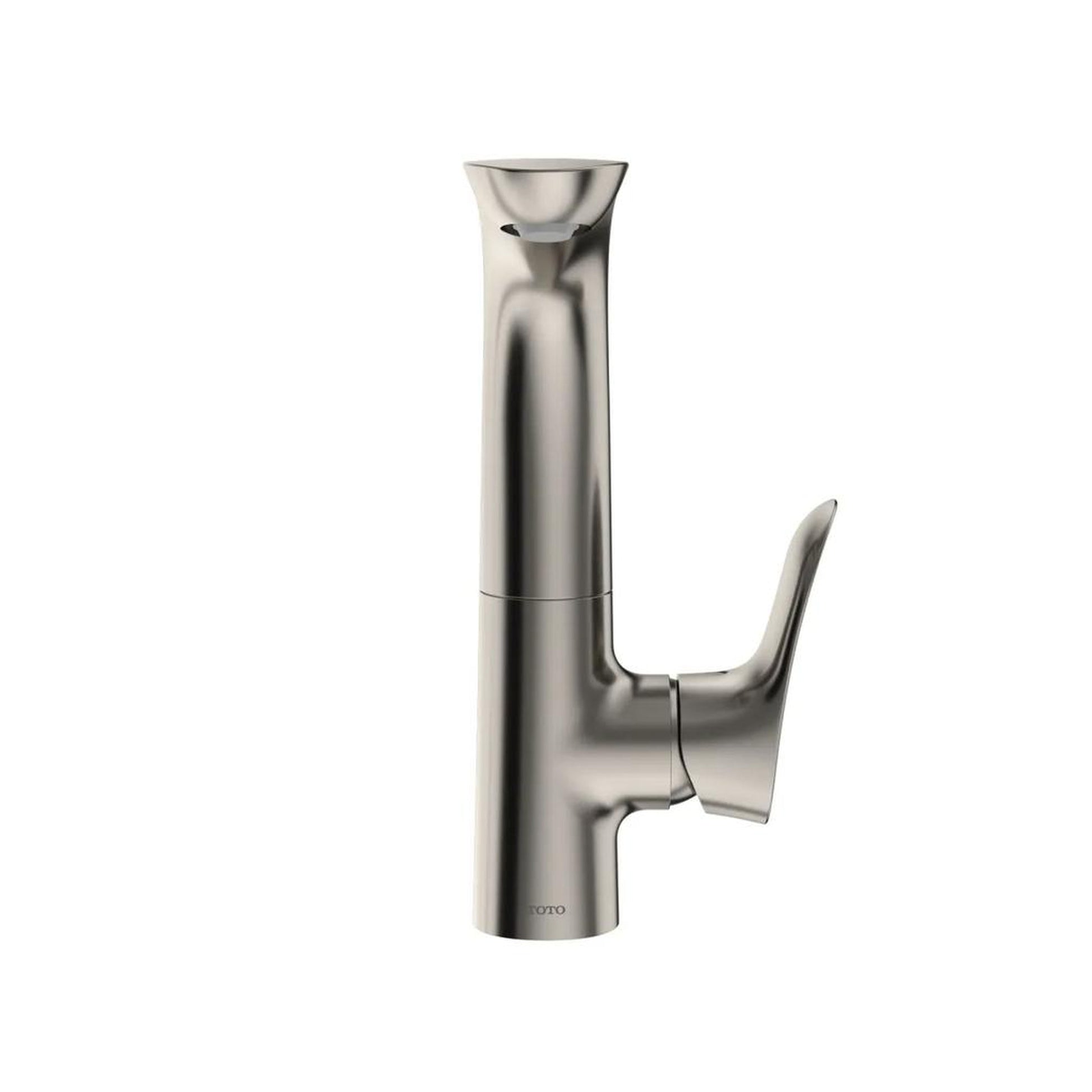 TOTO GO 1.2 GPM Polished Nickel Single-Hole Side Handle Bathroom Sink Faucet With Comfort Glide