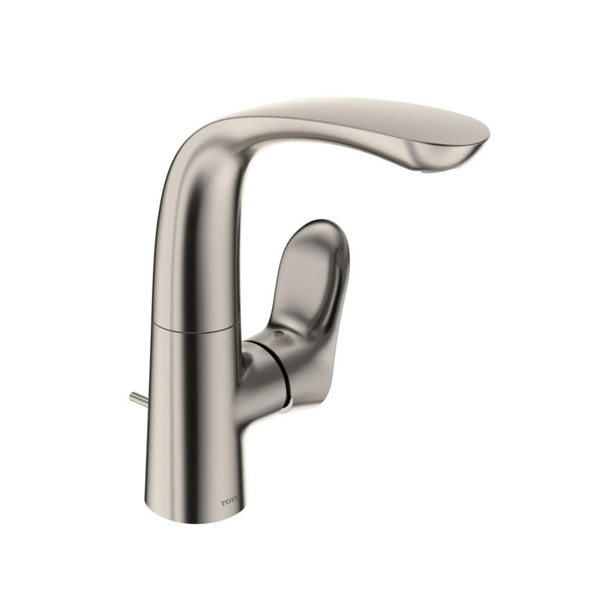 TOTO GO 1.2 GPM Polished Nickel Single-Hole Side Handle Bathroom Sink Faucet With Comfort Glide