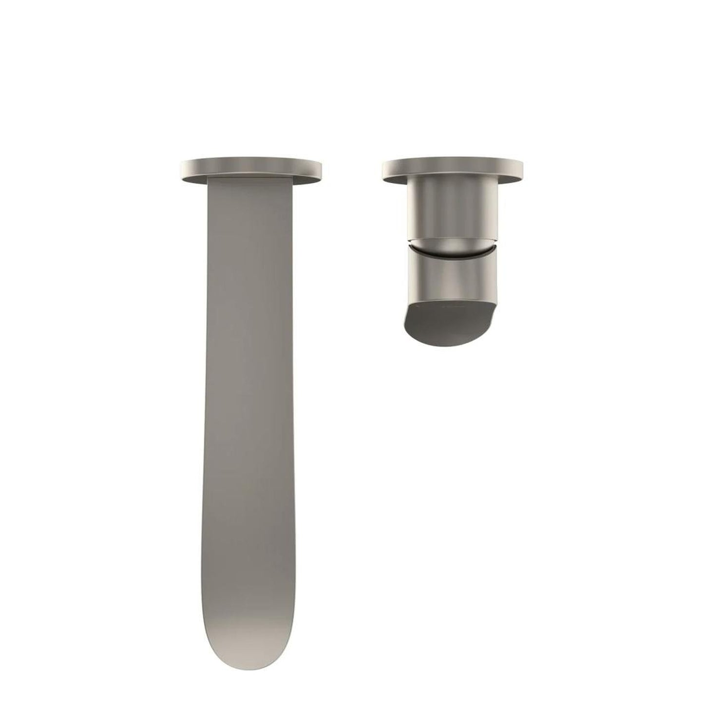 TOTO GO Brushed Nickel 1.2 GPM Single-Handle Long Wall-Mounted Bathroom Sink Faucet With Comfort Glide