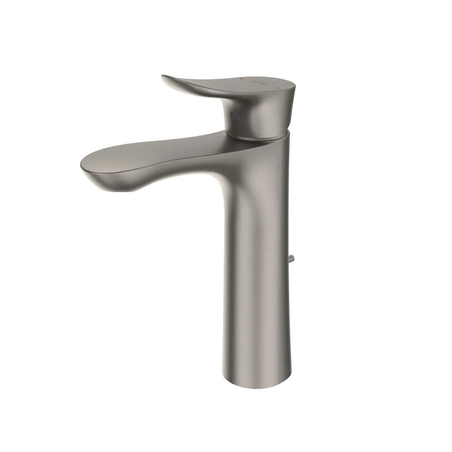 TOTO GO Brushed Nickel 1.2 GPM Single-Handle Semi-Vessel Bathroom Sink Faucet With Comfort Glide