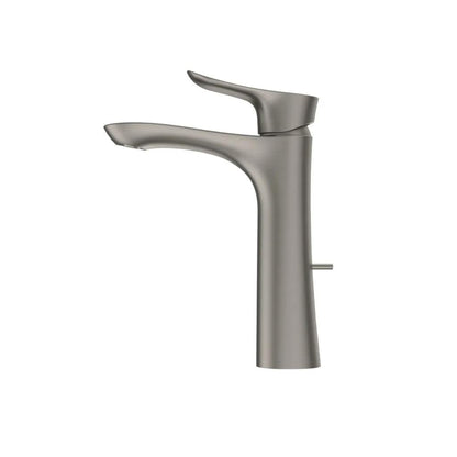 TOTO GO Brushed Nickel 1.2 GPM Single-Handle Semi-Vessel Bathroom Sink Faucet With Comfort Glide