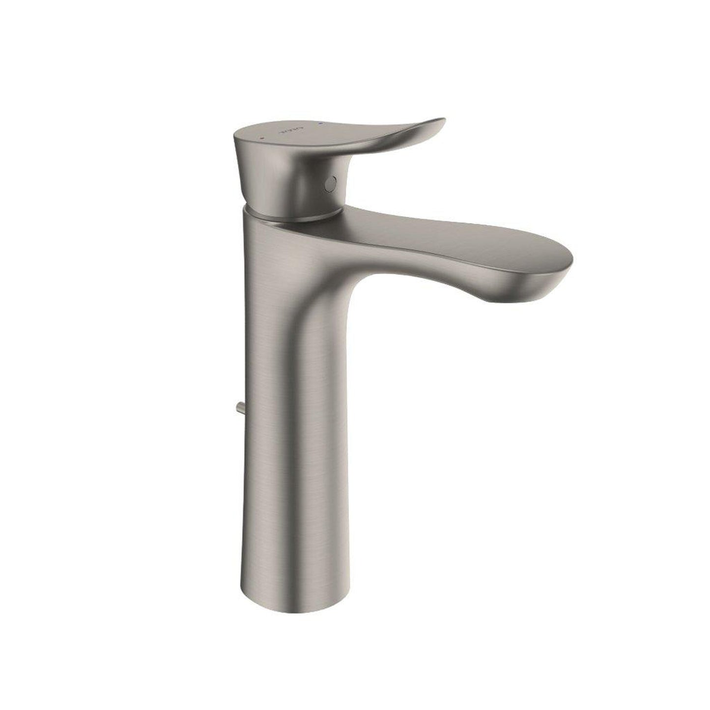 TOTO GO Brushed Nickel 1.2 GPM Single-Handle Semi-Vessel Bathroom Sink Faucet With Comfort Glide