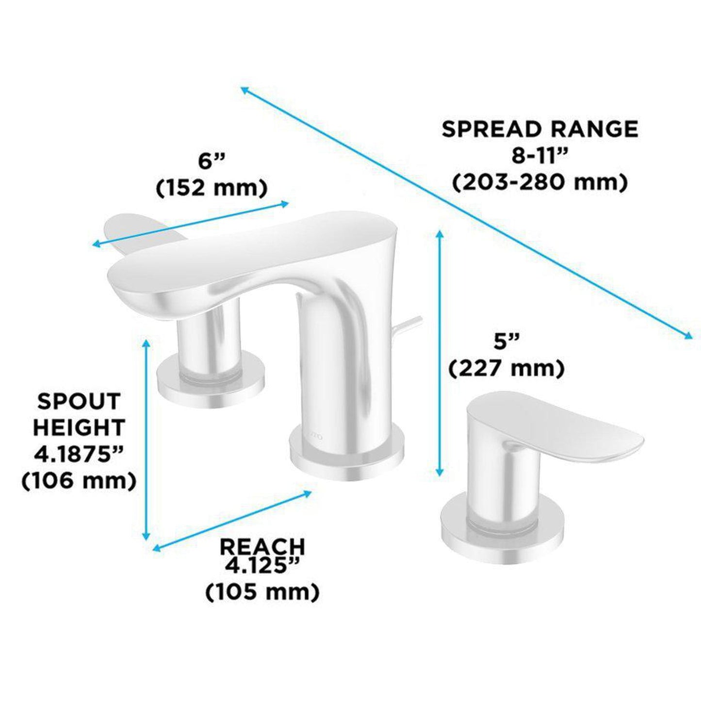 TOTO GO Brushed Nickel 1.2 GPM Two-Handle Widespread Bathroom Sink Faucet With Drain Assembly