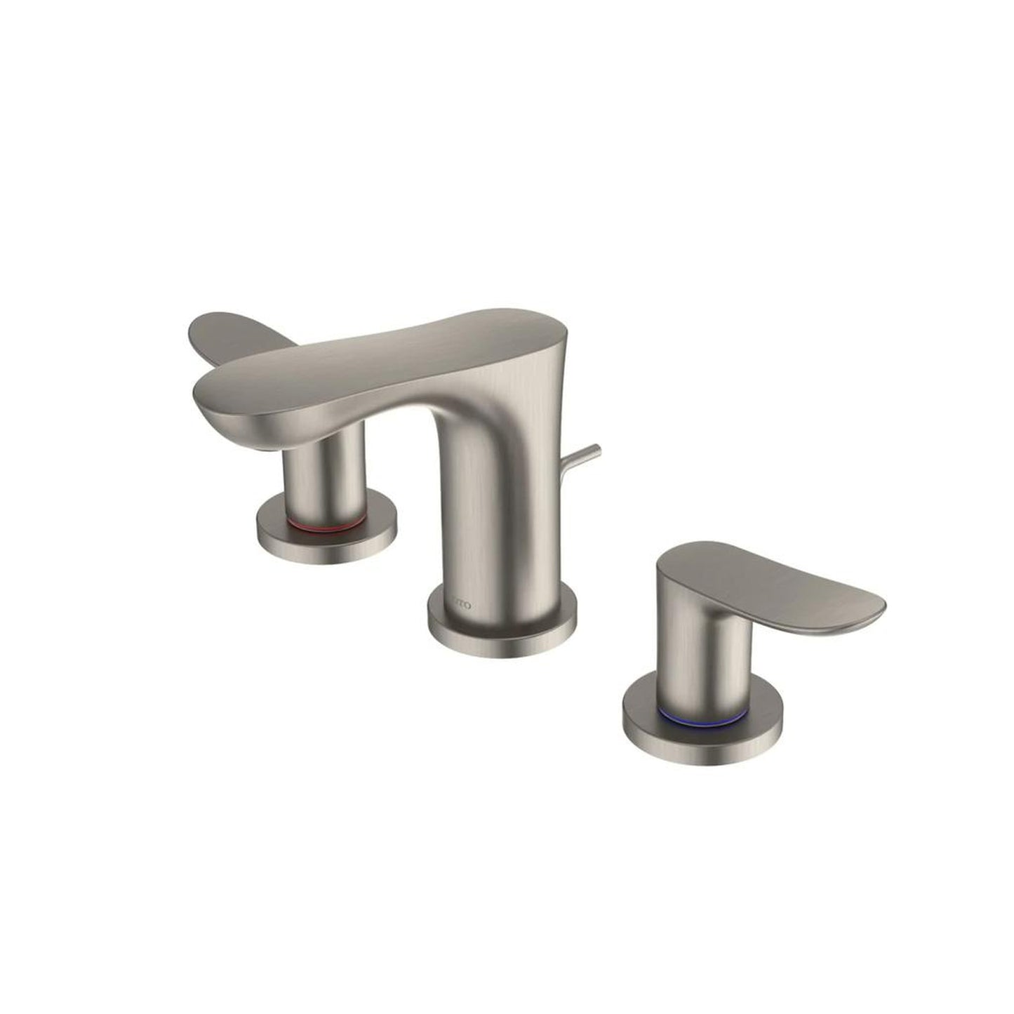 TOTO GO Brushed Nickel 1.2 GPM Two-Handle Widespread Bathroom Sink Faucet With Drain Assembly