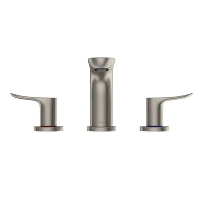 TOTO GO Brushed Nickel 1.2 GPM Two-Handle Widespread Bathroom Sink Faucet With Drain Assembly