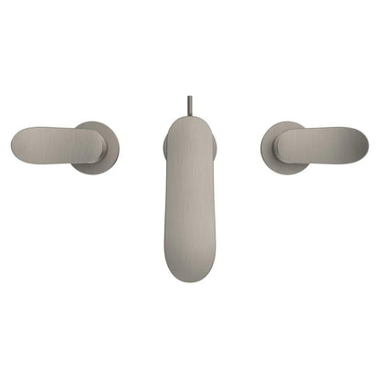 TOTO GO Brushed Nickel 1.2 GPM Two-Handle Widespread Bathroom Sink Faucet With Drain Assembly