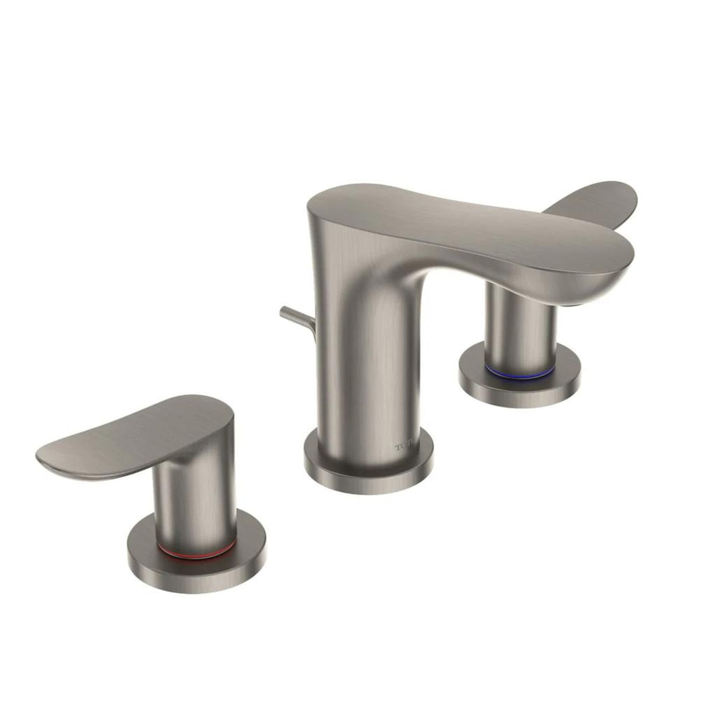 TOTO GO Brushed Nickel 1.2 GPM Two-Handle Widespread Bathroom Sink Faucet With Drain Assembly