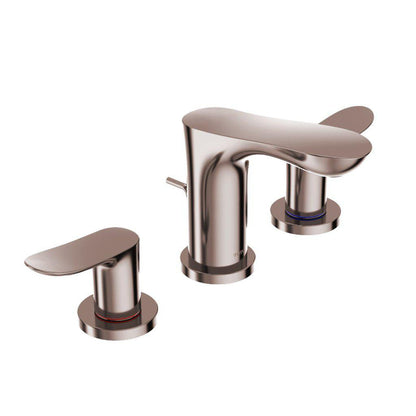TOTO GO Polished Bronze 1.2 GPM Two-Handle Widespread Bathroom Sink Faucet With Drain Assembly