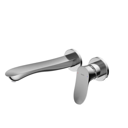 TOTO GO Polished Chrome 1.2 GPM Single-Handle Long Wall-Mounted Bathroom Sink Faucet With Comfort Glide