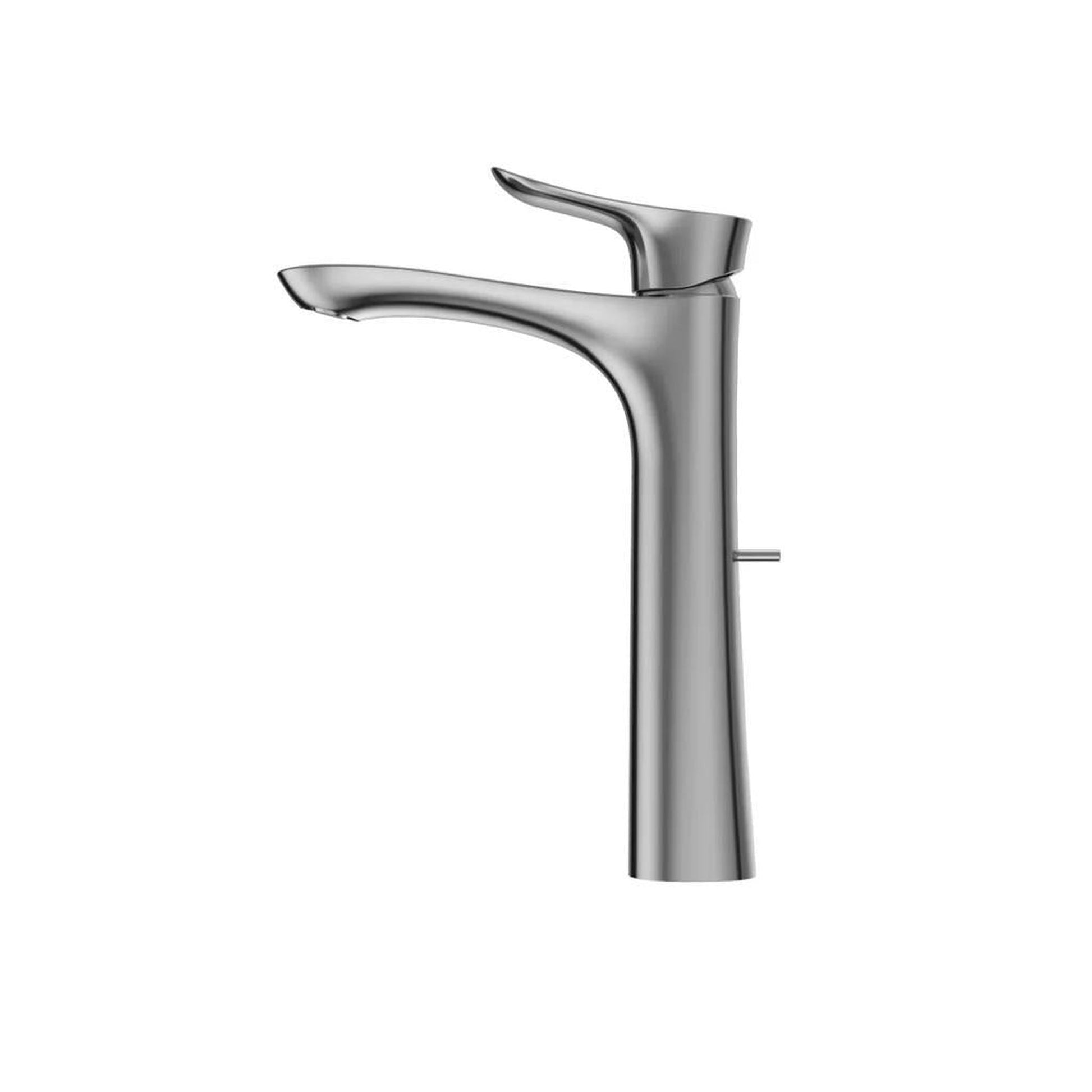 TOTO GO Polished Chrome 1.2 GPM Single-Handle Vessel Bathroom Sink Faucet With Comfort Glide