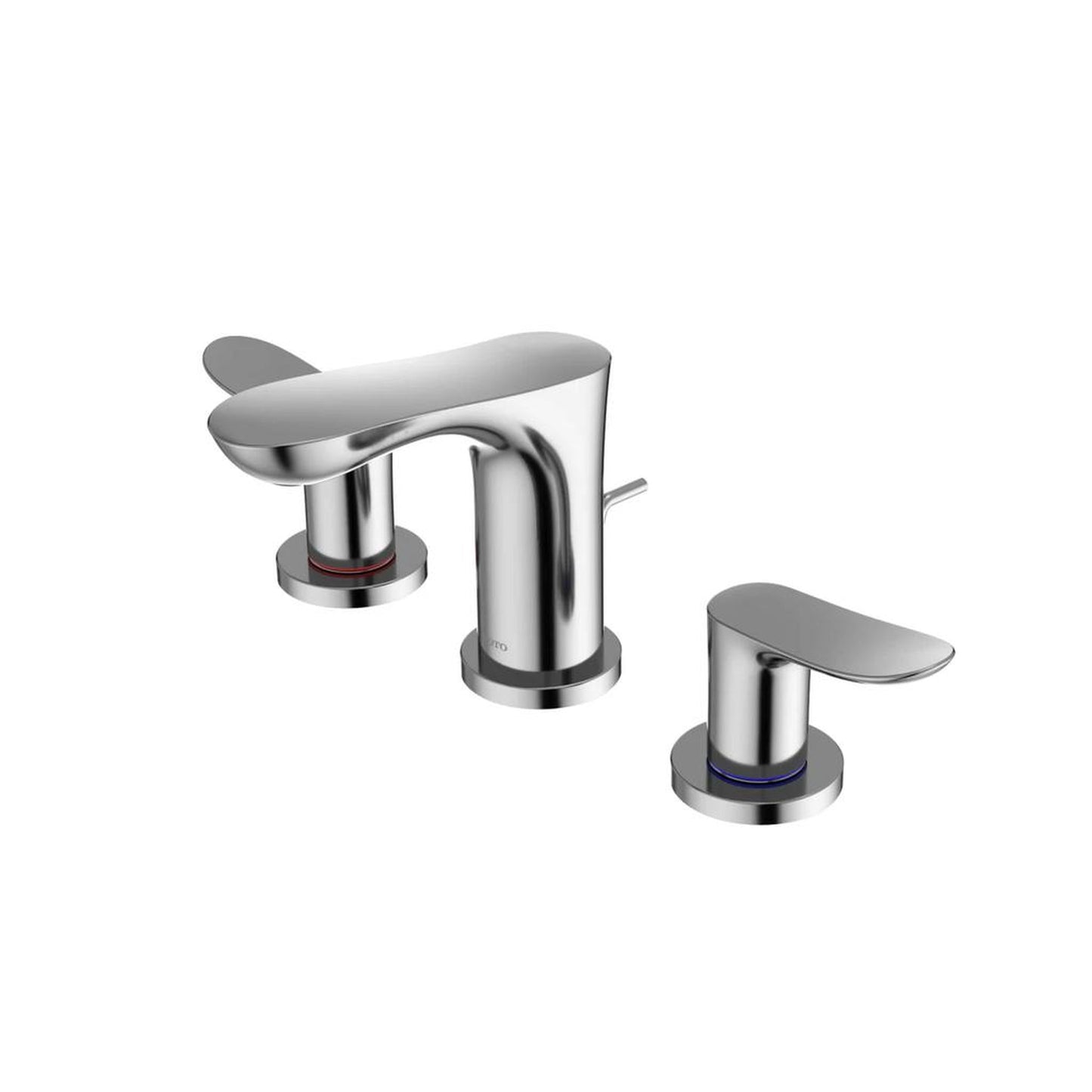 TOTO GO Polished Chrome 1.2 GPM Two-Handle Widespread Bathroom Sink Faucet With Drain Assembly