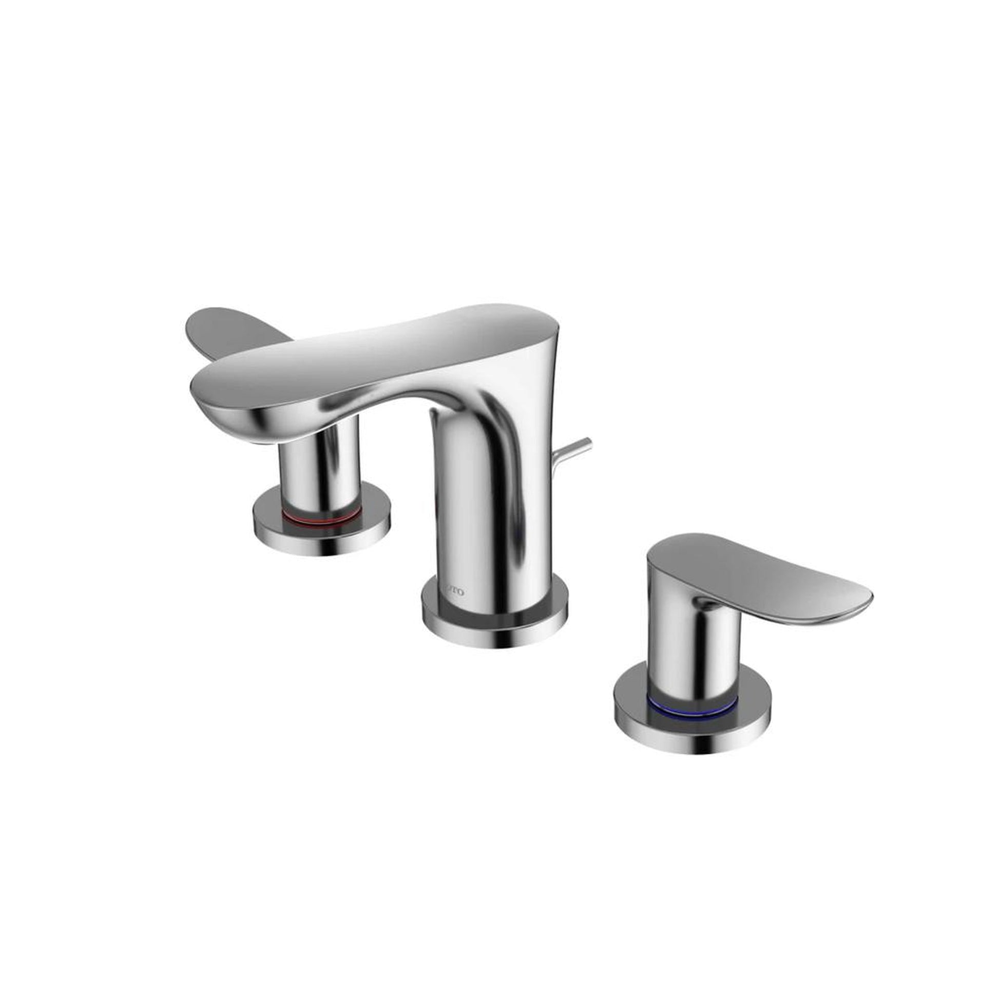 TOTO GO Polished Chrome 1.2 GPM Two-Handle Widespread Bathroom Sink Faucet With Drain Assembly