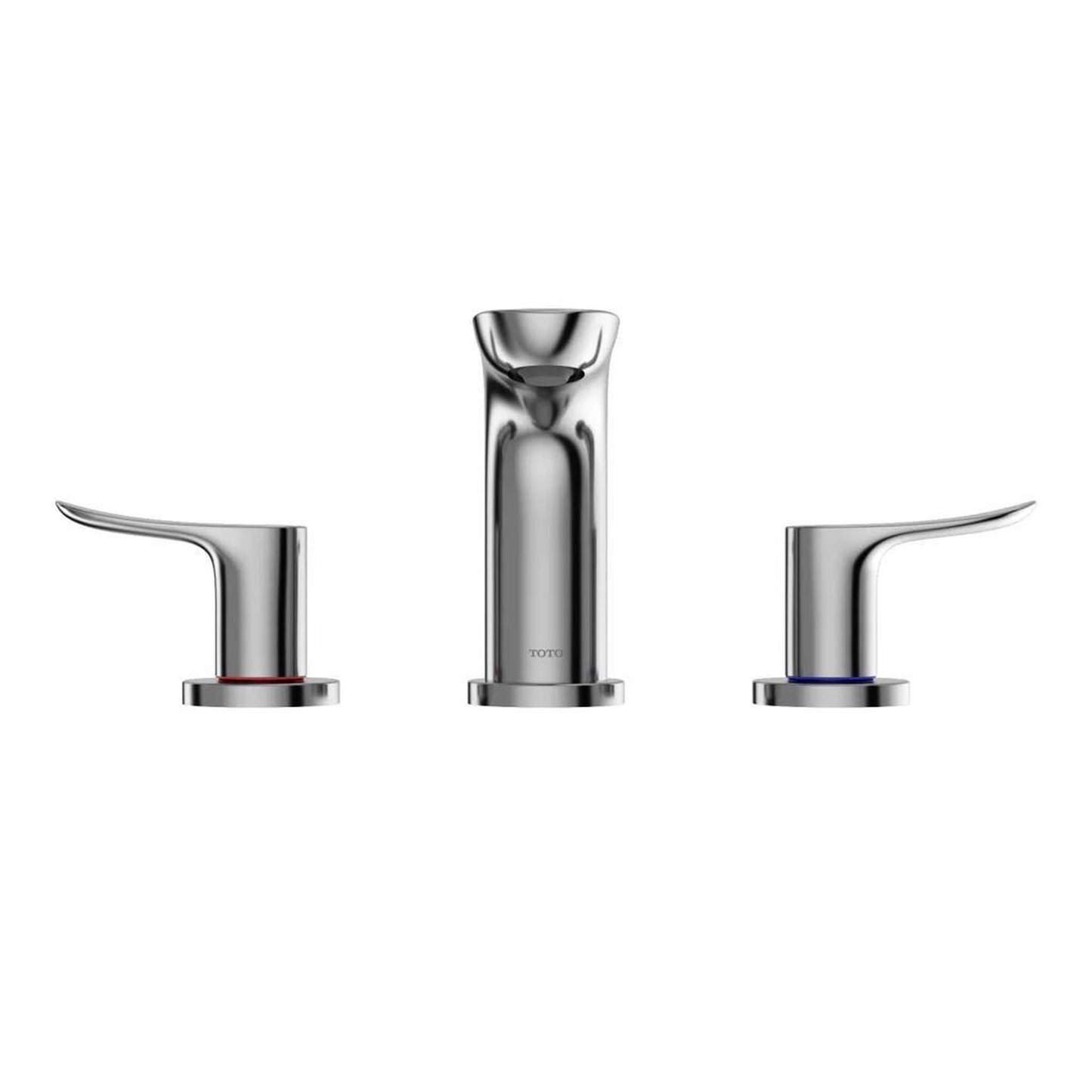 TOTO GO Polished Chrome 1.2 GPM Two-Handle Widespread Bathroom Sink Faucet With Drain Assembly