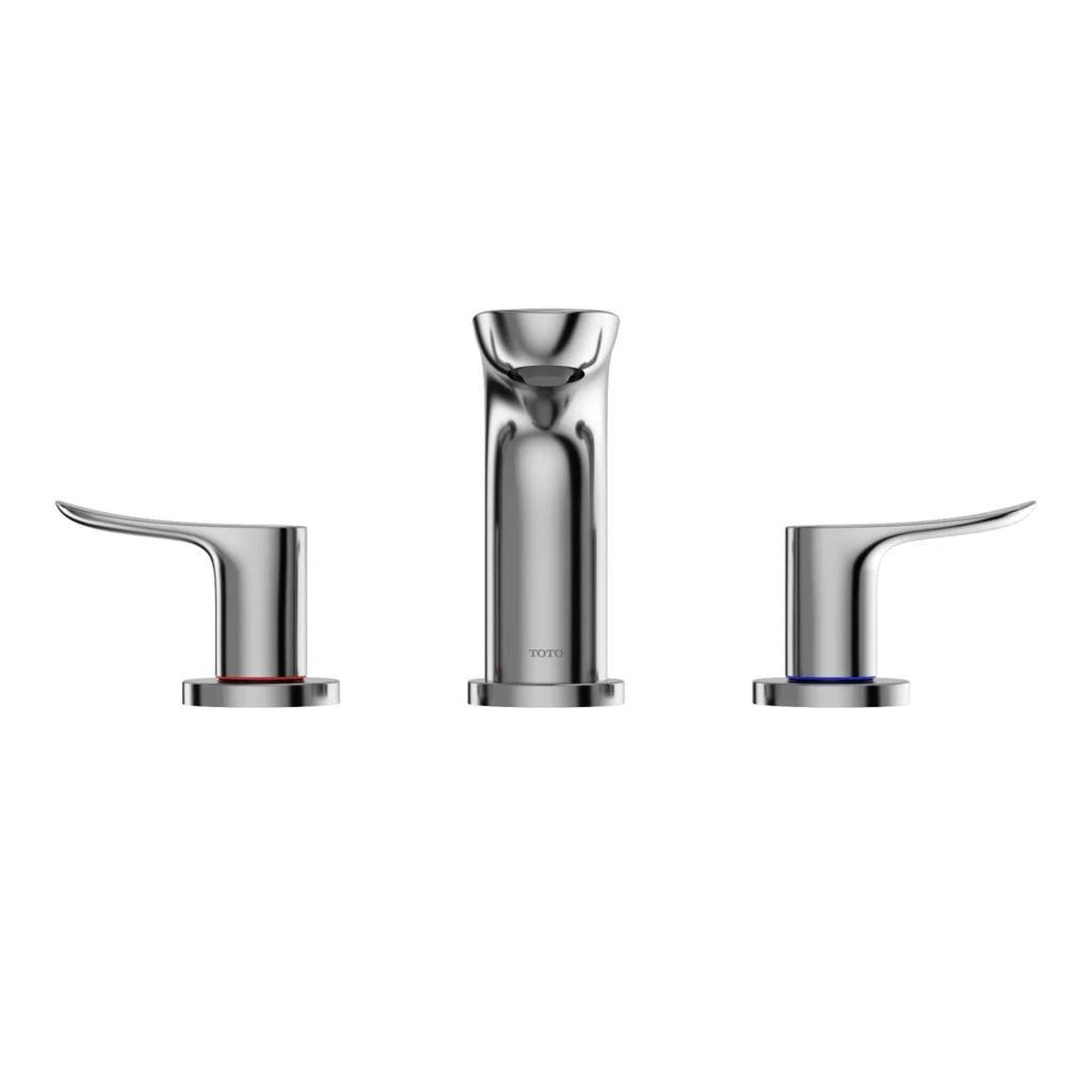 TOTO GO Polished Chrome 1.2 GPM Two-Handle Widespread Bathroom Sink Faucet With Drain Assembly