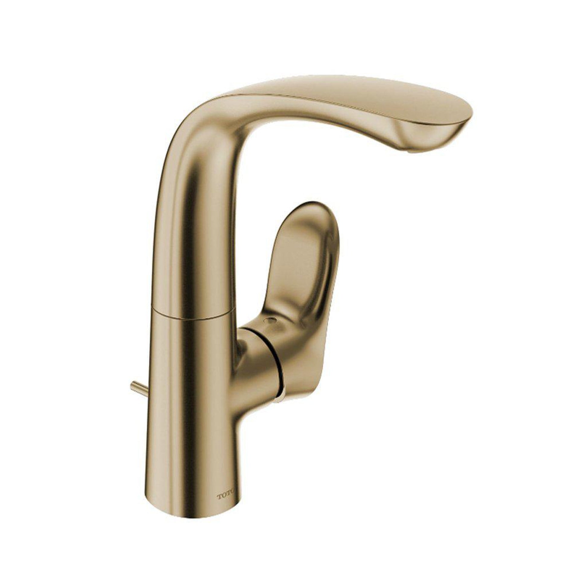 TOTO GO Polished French Gold 1.2 GPM Single-Hole Side Handle Bathroom Sink Faucet With Comfort Glide