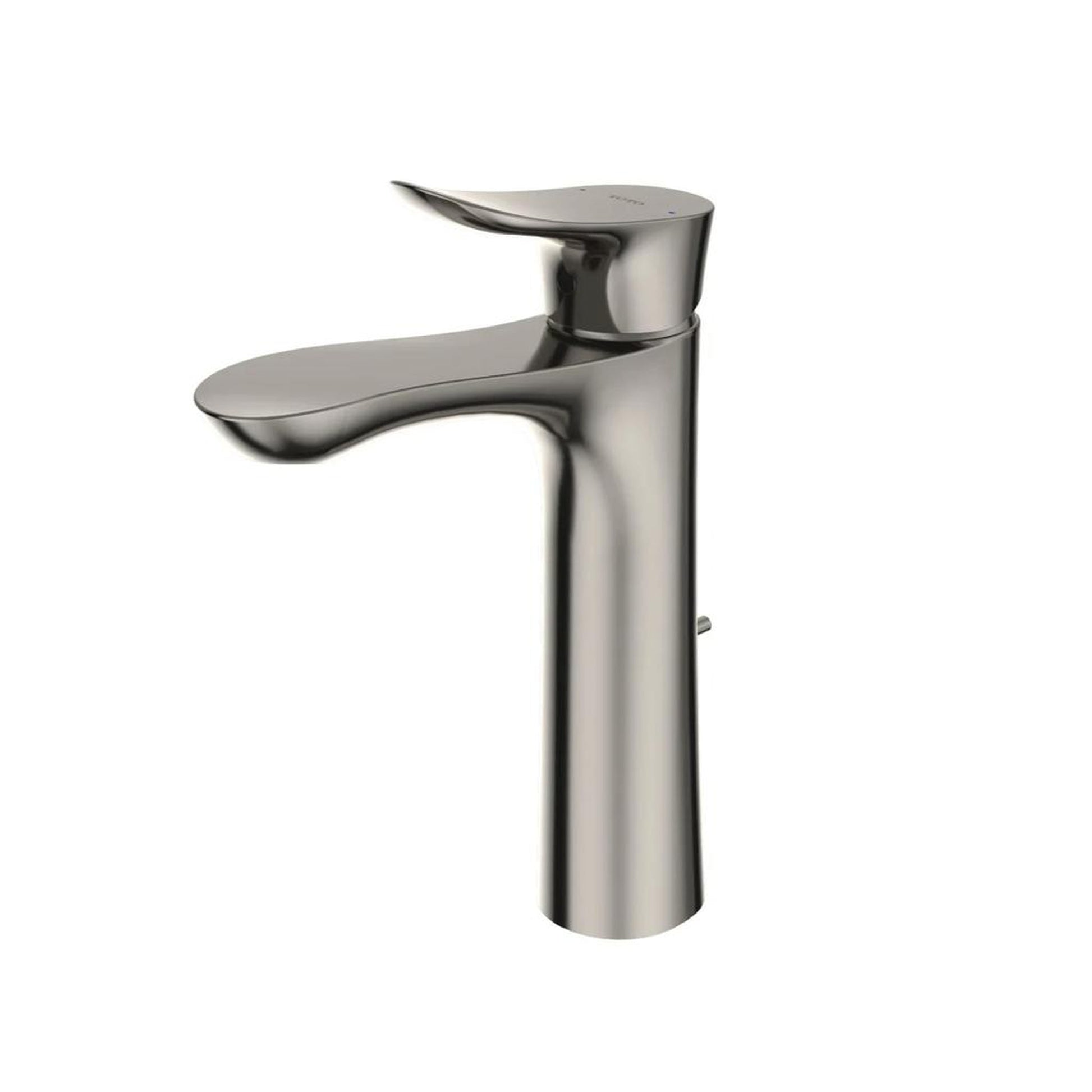 TOTO GO Polished Nickel 1.2 GPM Single-Handle Semi-Vessel Bathroom Sink Faucet With Comfort Glide