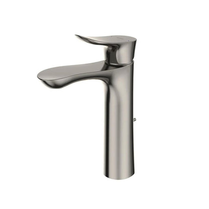 TOTO GO Polished Nickel 1.2 GPM Single-Handle Semi-Vessel Bathroom Sink Faucet With Comfort Glide