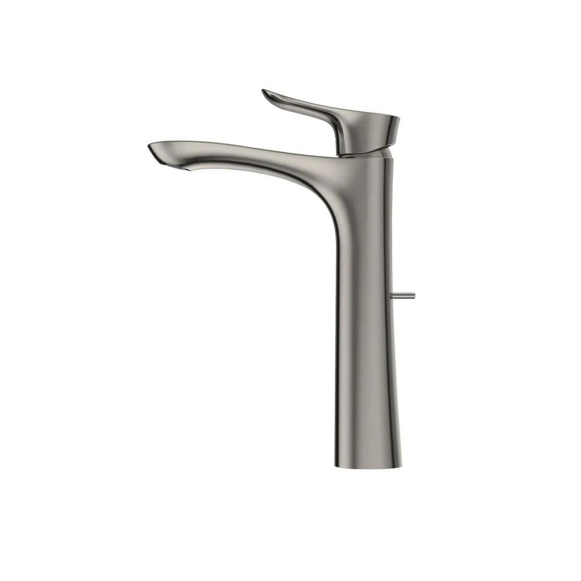 TOTO GO Polished Nickel 1.2 GPM Single-Handle Vessel Bathroom Sink Faucet With Comfort Glide