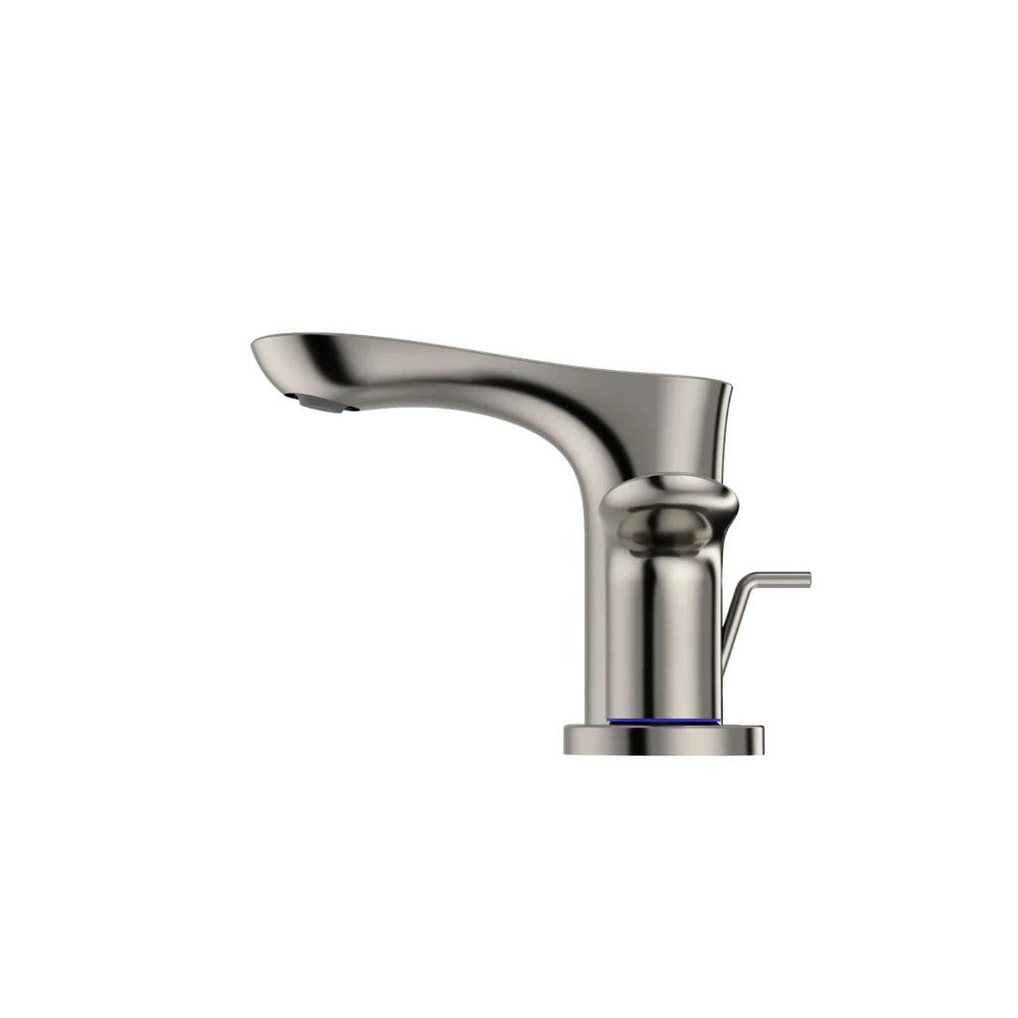 TOTO GO Polished Nickel 1.2 GPM Two-Handle Widespread Bathroom Sink Faucet With Drain Assembly