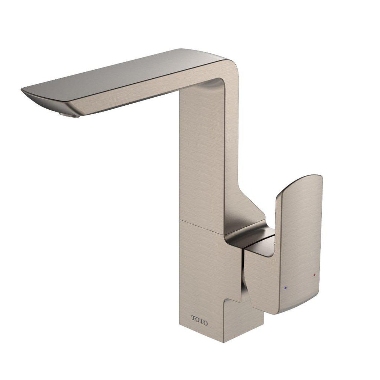 TOTO GR Brushed Nickel 1.2 GPM Single-Hole Side Handle Bathroom Sink Faucet With Comfort Glide